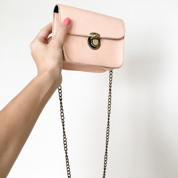 Handbags - Vintage Style Pink Small Crossbody Handbag
